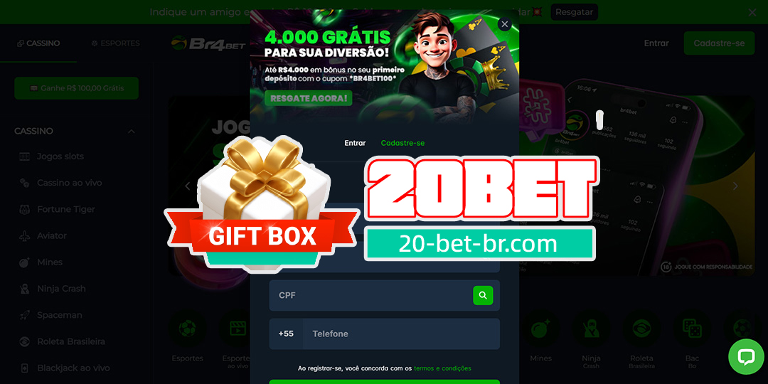 20bet Bônus